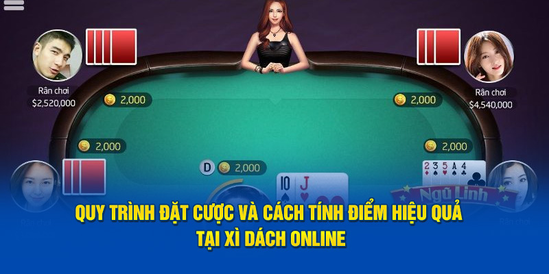 Quy trình đặt cược và cách tính điểm hiệu quả tại xì dách online BK8